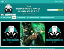Tablet Screenshot of hallbushrangers.com.au